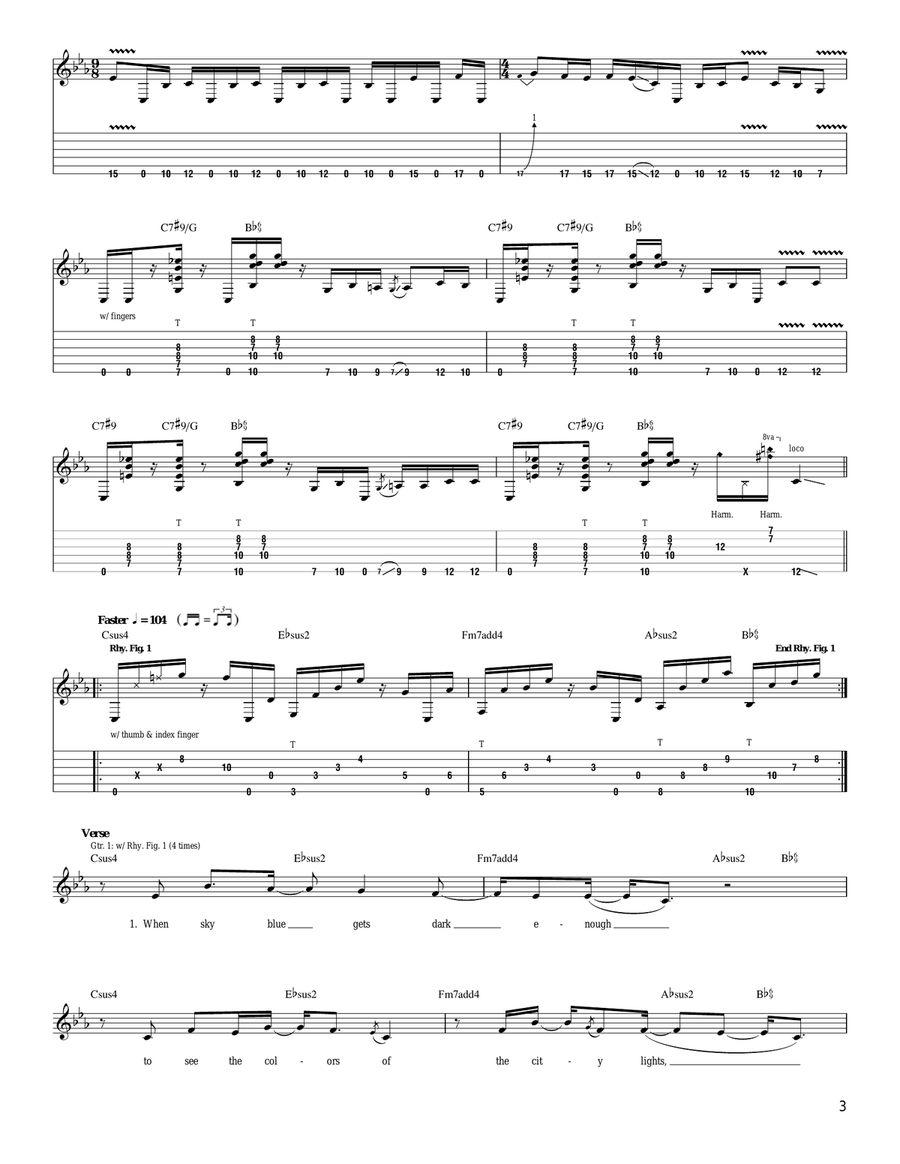 Neon Neon Acoustic Guitar scores gallery preview page 3