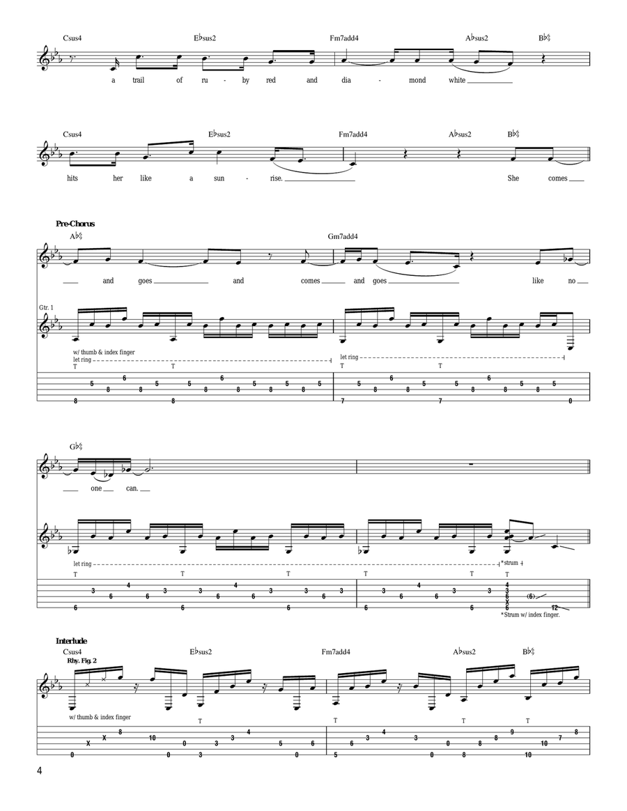Neon Neon Acoustic Guitar scores gallery preview page 4