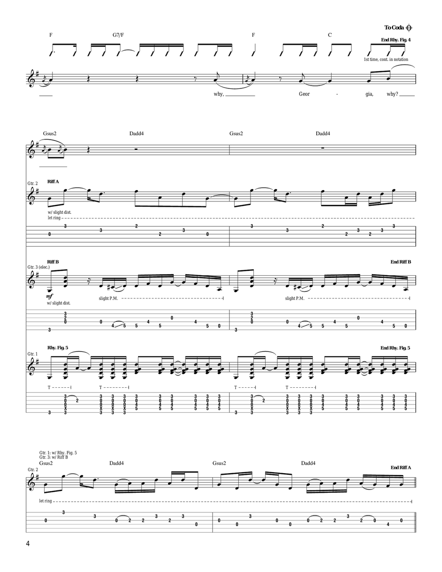 Why Georgia Why Georgia Acoustic Guitar scores gallery preview page 4