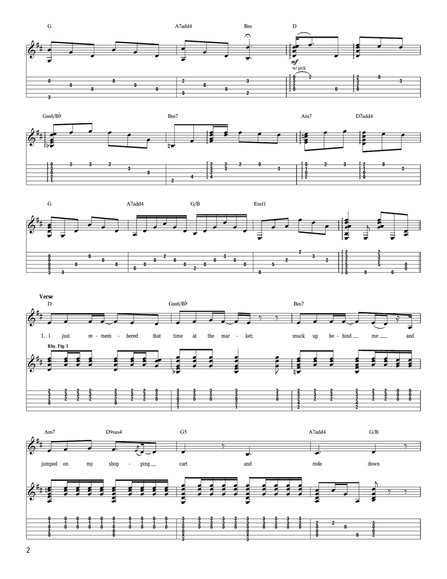 Comfortable Comfortable Acoustic Guitar scores gallery preview page 2