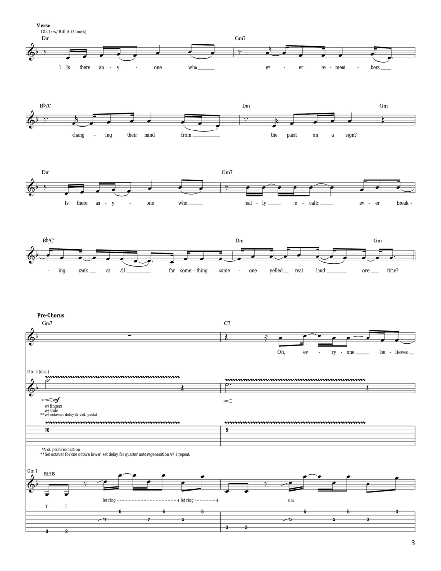 Belief Belief Acoustic Guitar scores gallery preview page 3