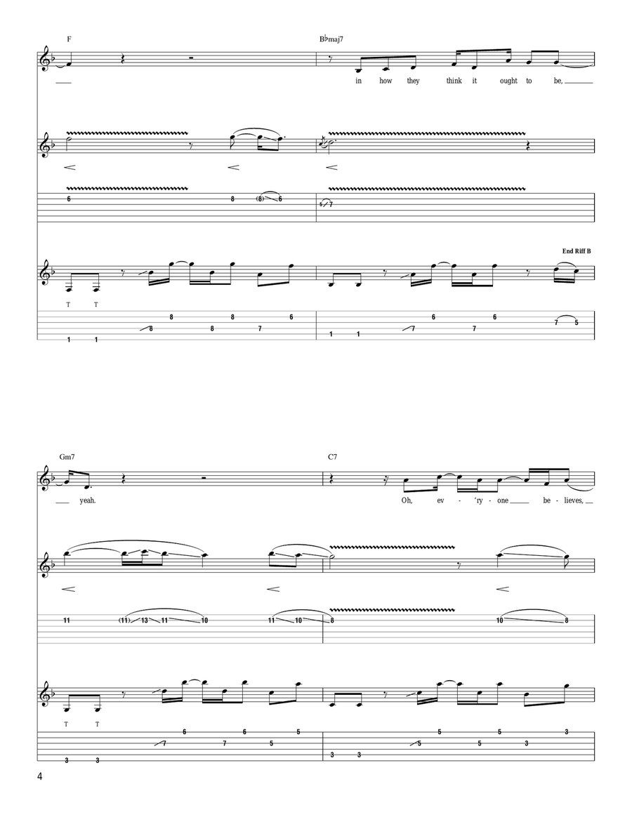 Belief Belief Acoustic Guitar scores gallery preview page 4