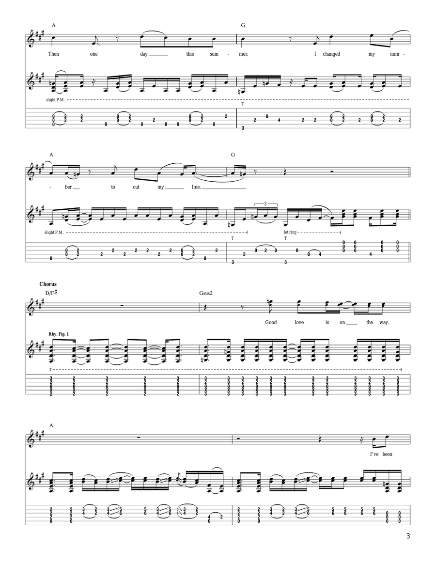 Good Love Is On The Way Good Love Is On The Way Acoustic Guitar scores gallery preview page 3