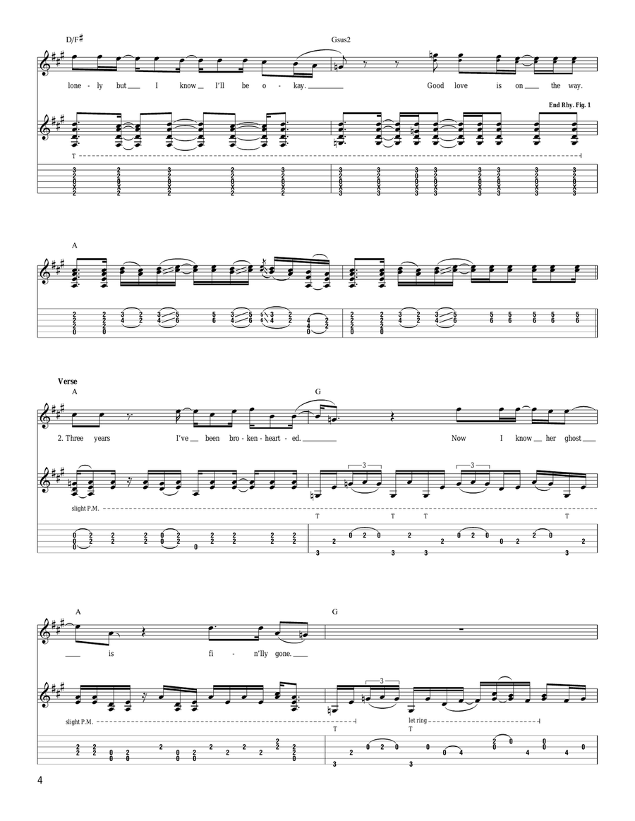 Good Love Is On The Way Good Love Is On The Way Acoustic Guitar scores gallery preview page 4