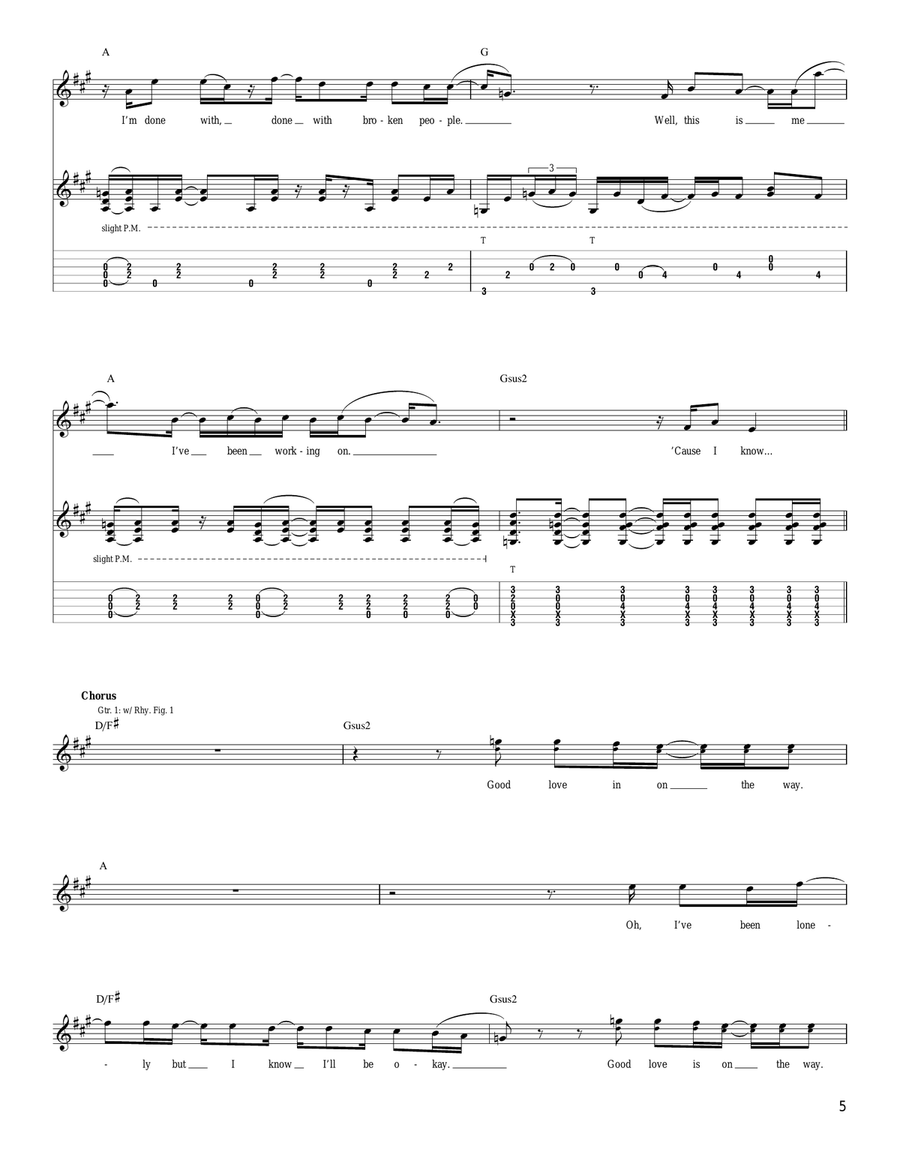 Good Love Is On The Way Good Love Is On The Way Acoustic Guitar scores gallery preview page 5