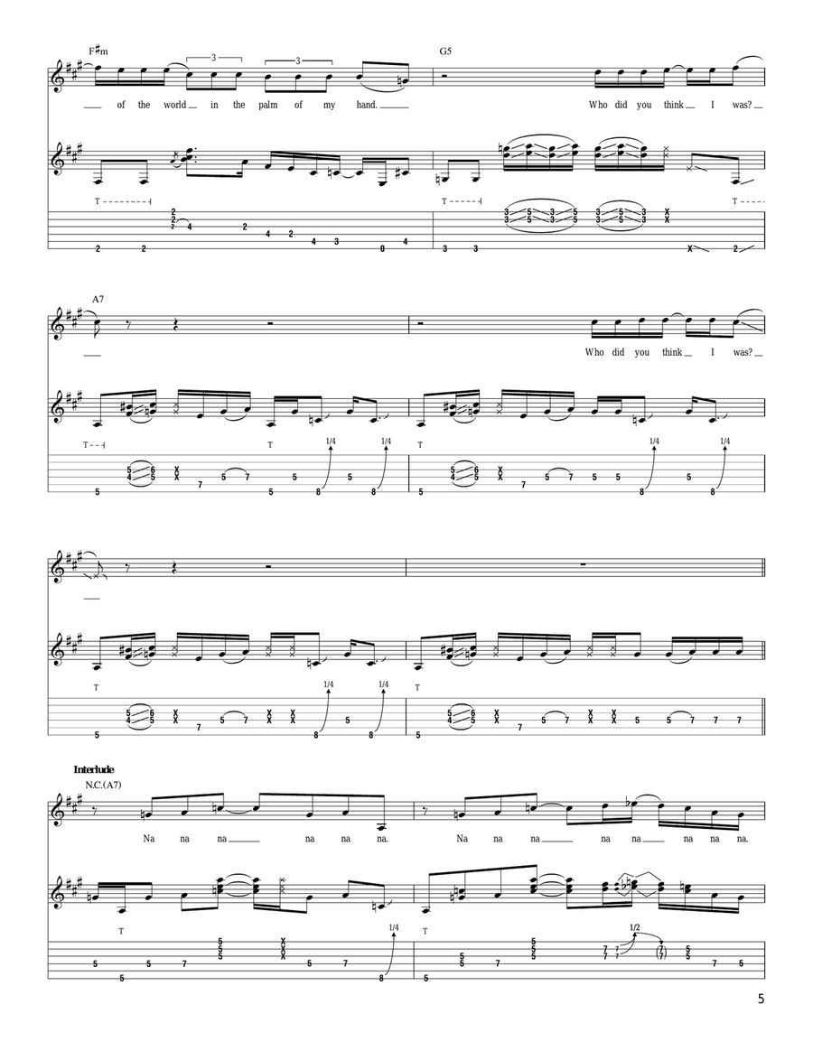 Who Did You Think I Was Who Did You Think I Was Acoustic Guitar scores gallery preview page 5