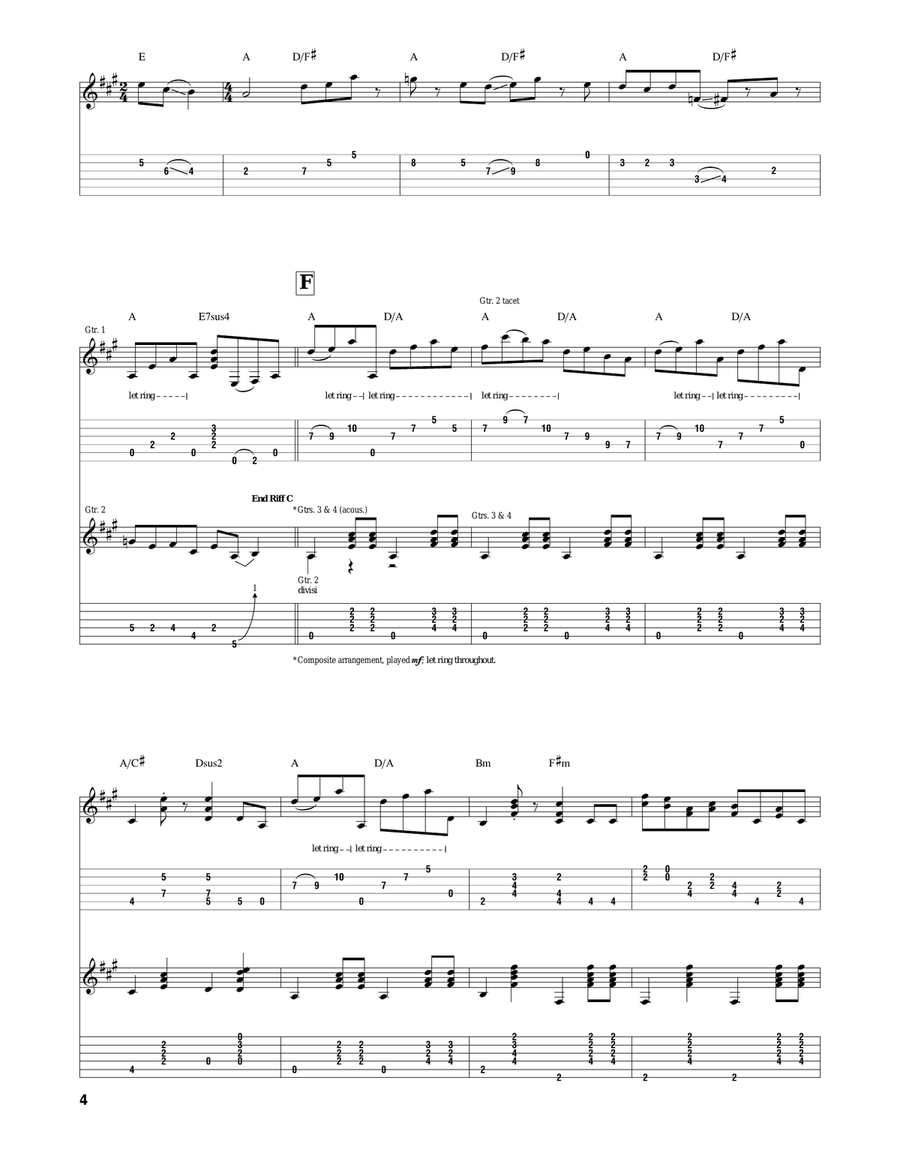 On The Way On The Way Acoustic Guitar scores gallery preview page 4