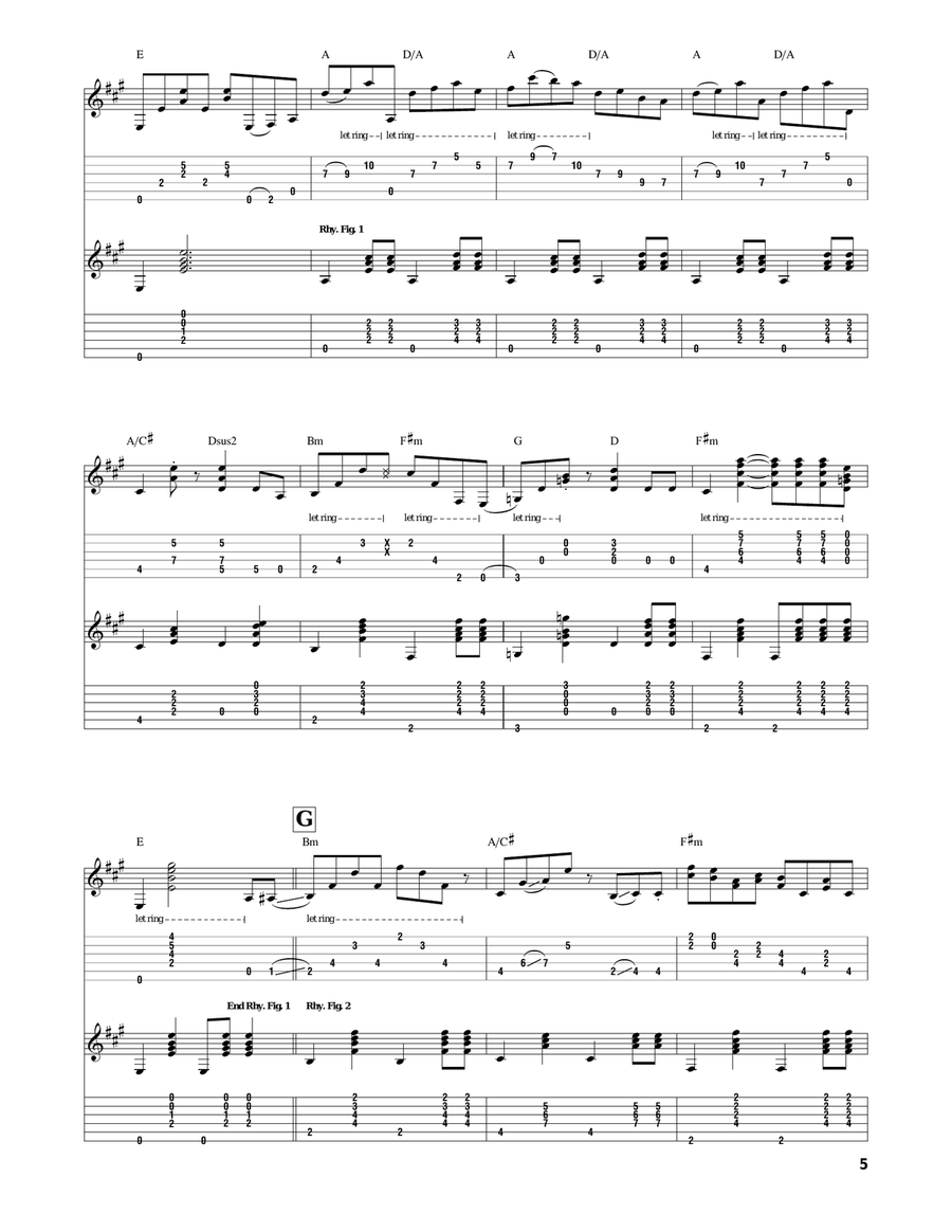 On The Way On The Way Acoustic Guitar scores gallery preview page 5