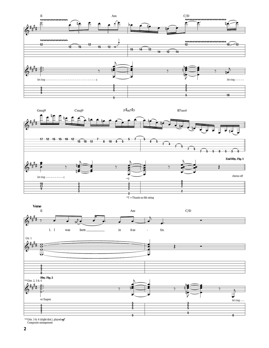 Austin Austin Acoustic Guitar scores gallery preview page 2