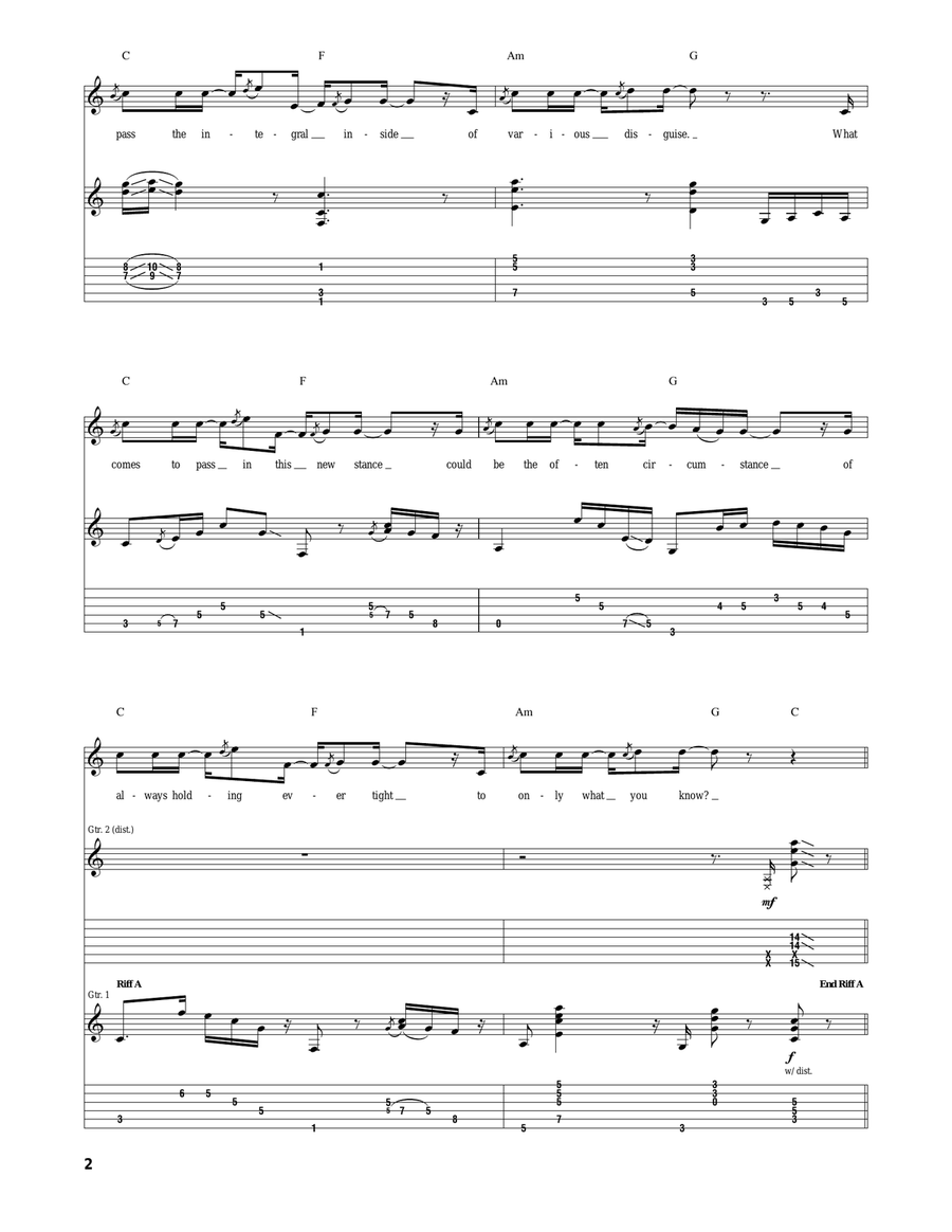 A Change Has Come To Me Acoustic Guitar scores gallery preview page 2