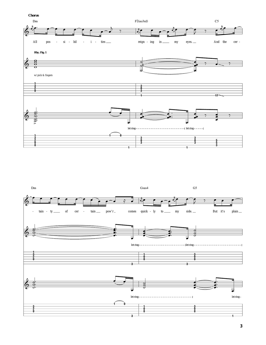 A Change Has Come To Me Acoustic Guitar scores gallery preview page 3