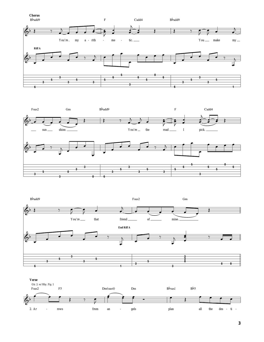 Arithmetic Acoustic Guitar scores gallery preview page 3