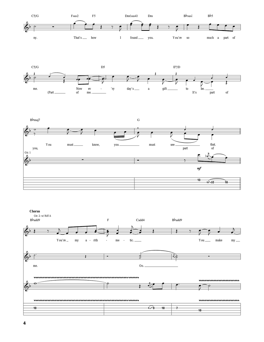 Arithmetic Acoustic Guitar scores gallery preview page 4