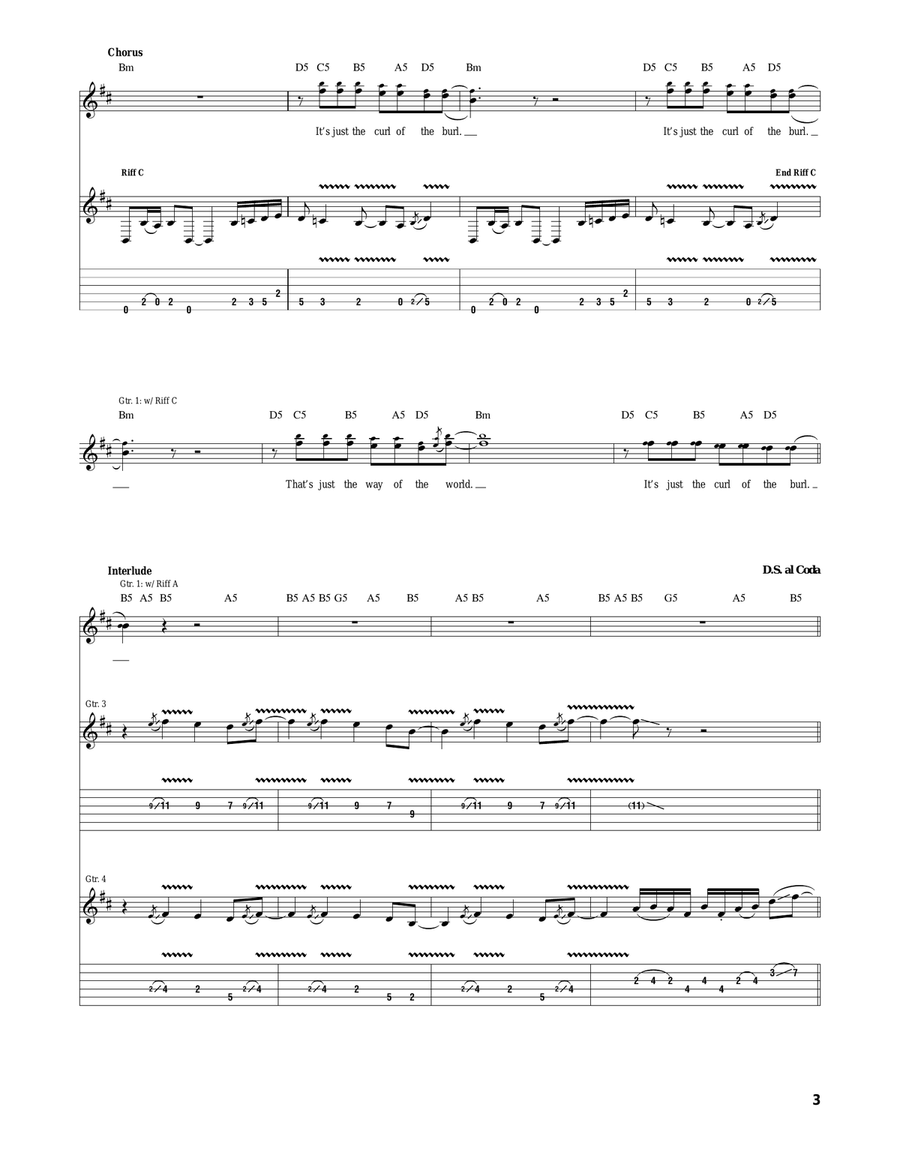 Curl Of The Burl Curl Of The Burl Acoustic Guitar scores gallery preview page 3