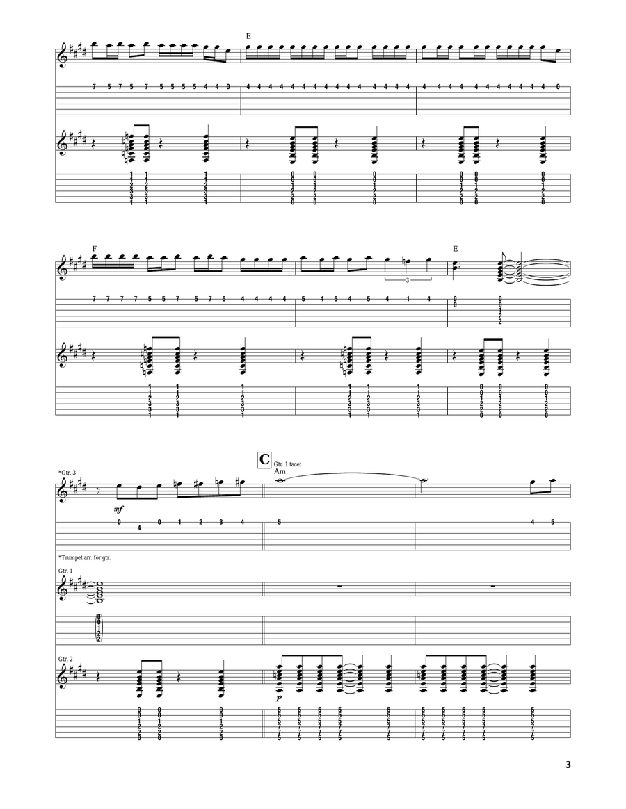 Misirlou Misirlou Acoustic Guitar scores gallery preview page 3