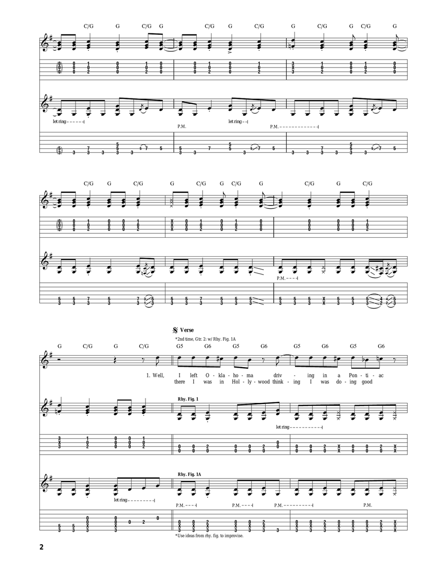Tulsa Time Tulsa Time Acoustic Guitar scores gallery preview page 2