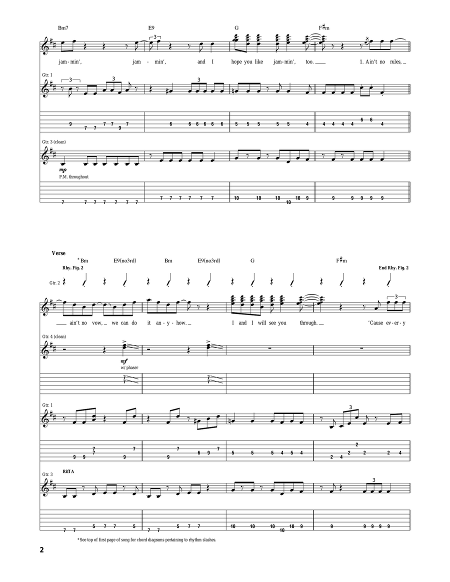 Jamming Jamming Acoustic Guitar scores gallery preview page 2