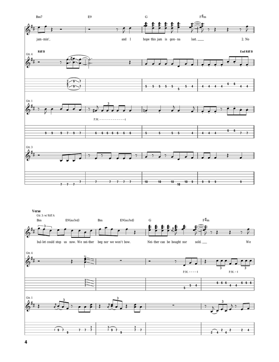 Jamming Jamming Acoustic Guitar scores gallery preview page 4