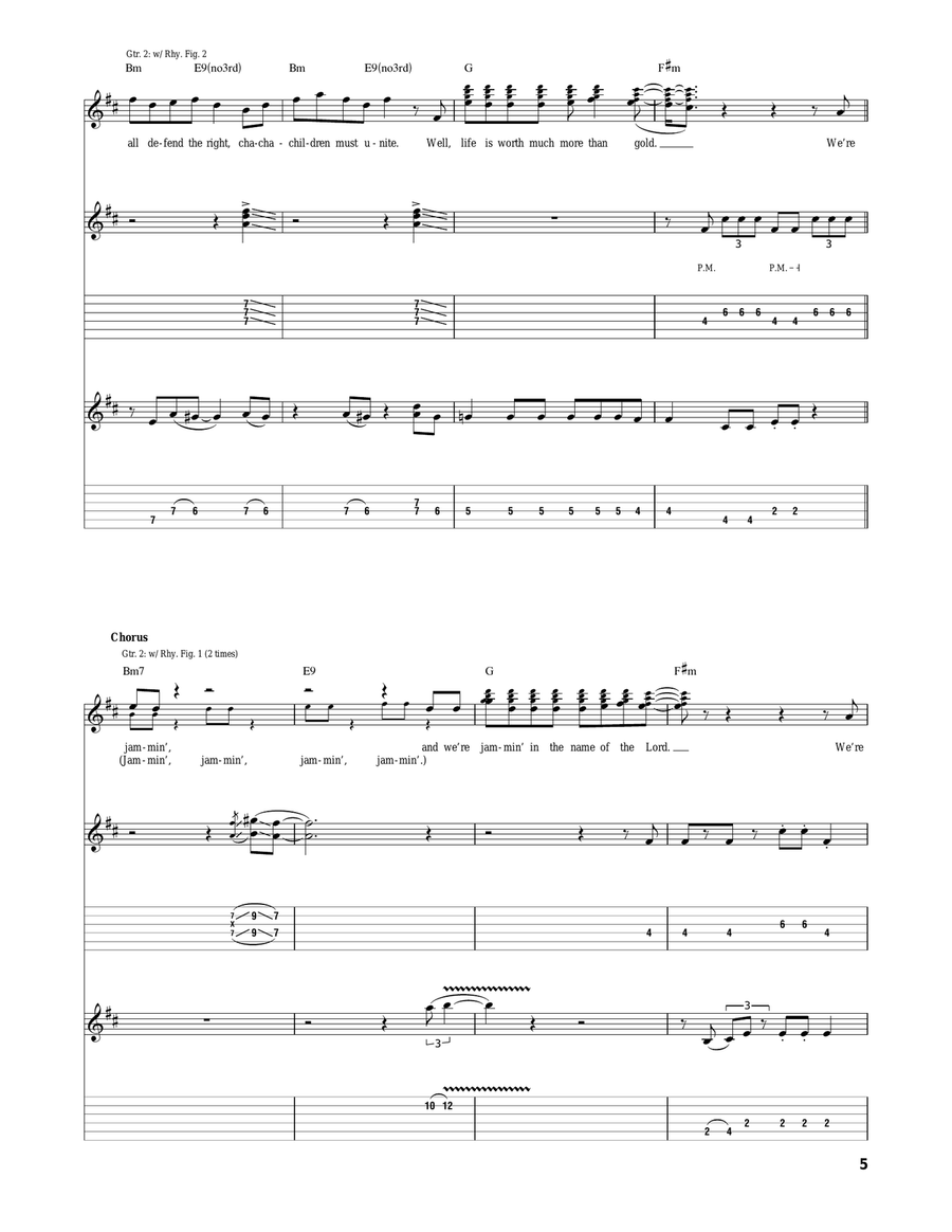 Jamming Jamming Acoustic Guitar scores gallery preview page 5
