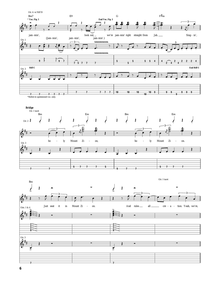Jamming Jamming Acoustic Guitar scores gallery preview page 6