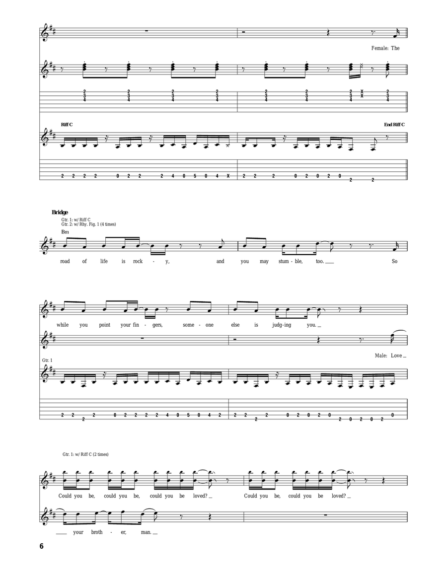 Could You Be Loved Could You Be Loved Acoustic Guitar scores gallery preview page 6