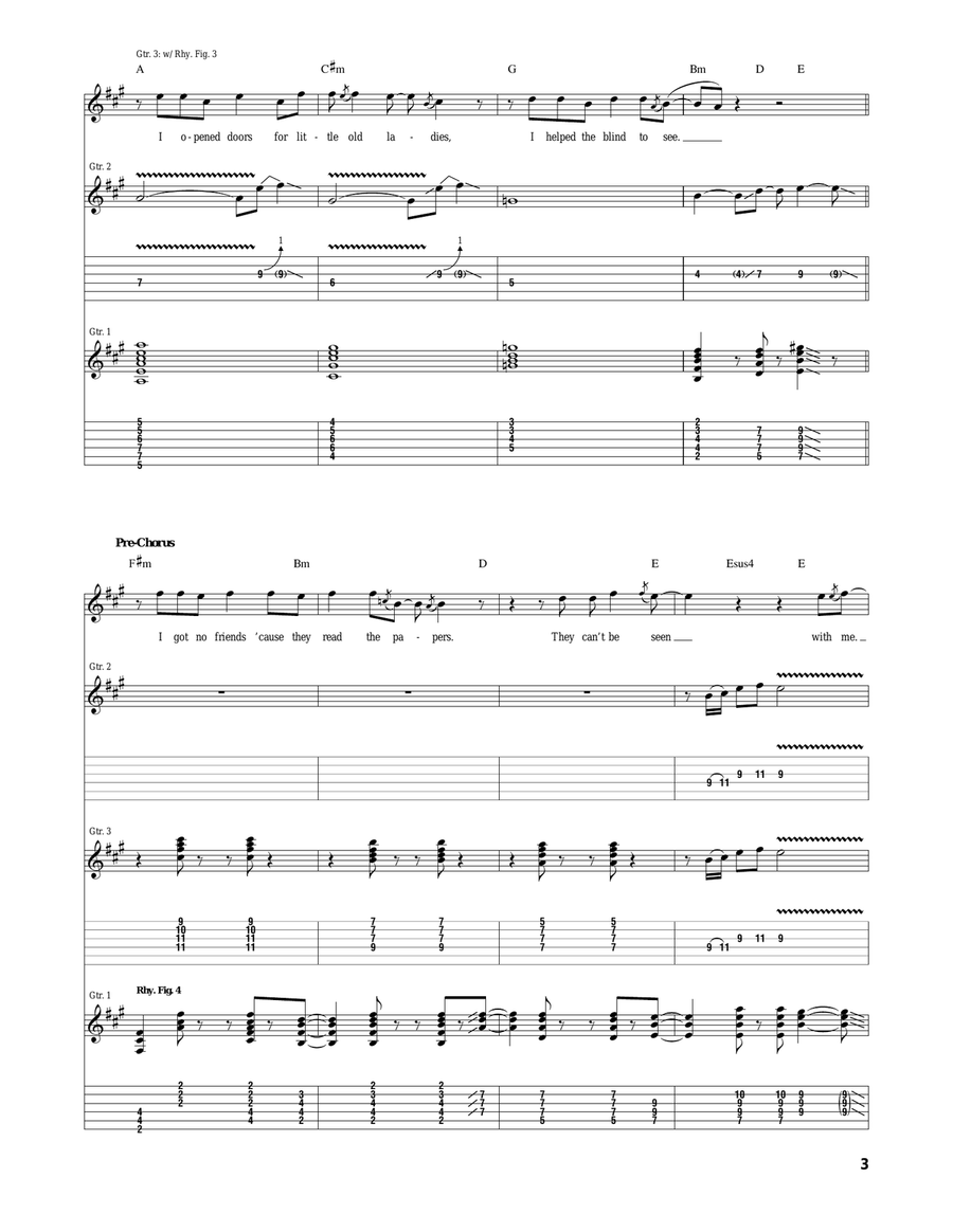 No More Mr. Nice Guy No More Mr. Nice Guy Acoustic Guitar scores gallery preview page 3