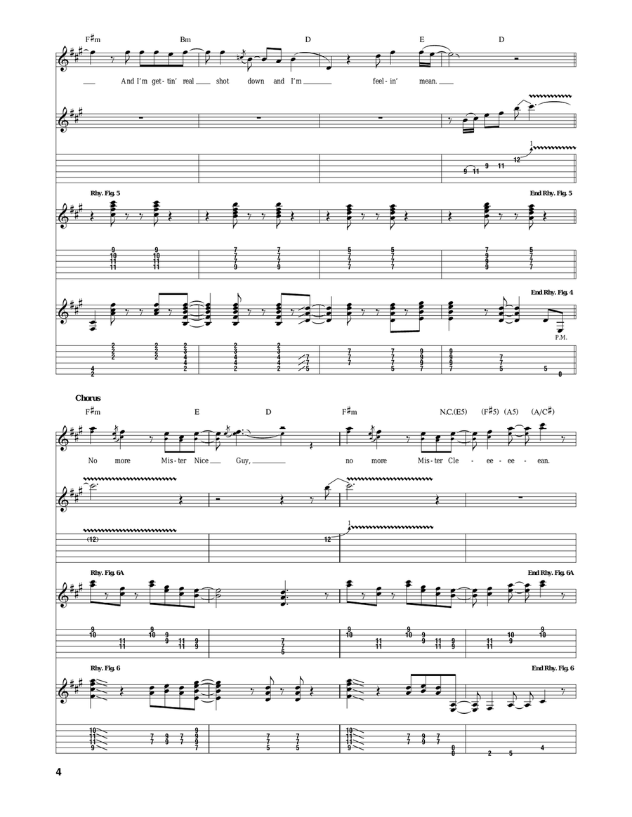 No More Mr. Nice Guy No More Mr. Nice Guy Acoustic Guitar scores gallery preview page 4