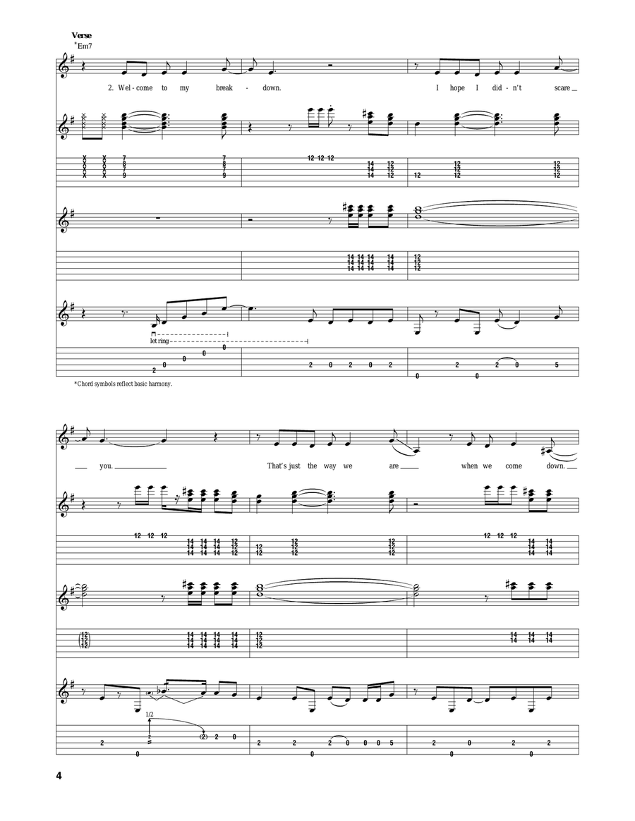 Welcome To My Nightmare Welcome To My Nightmare Acoustic Guitar scores gallery preview page 4