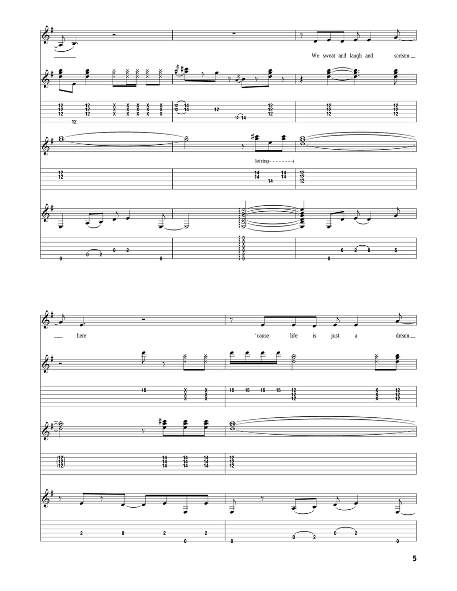 Welcome To My Nightmare Welcome To My Nightmare Acoustic Guitar scores gallery preview page 5