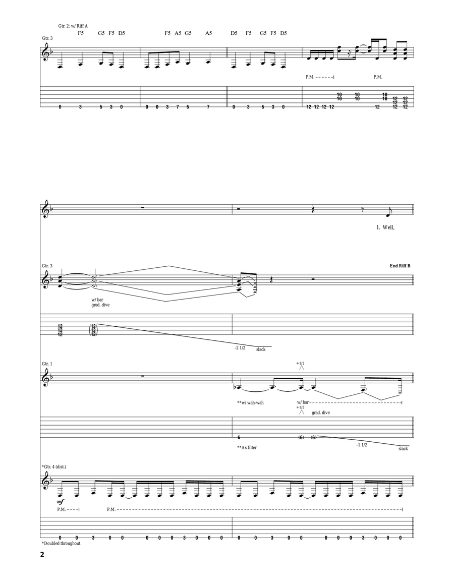 Feed My Frankenstein Feed My Frankenstein Acoustic Guitar scores gallery preview page 2