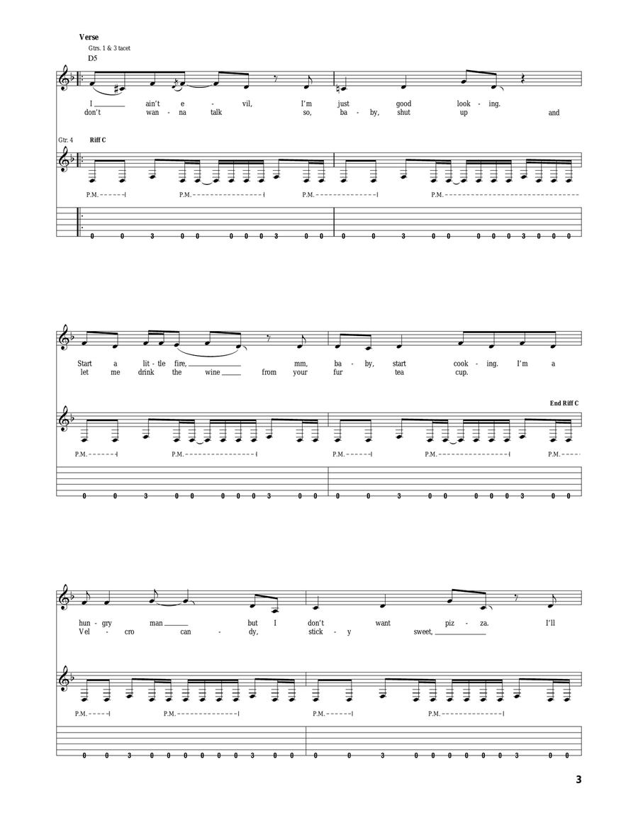 Feed My Frankenstein Feed My Frankenstein Acoustic Guitar scores gallery preview page 3