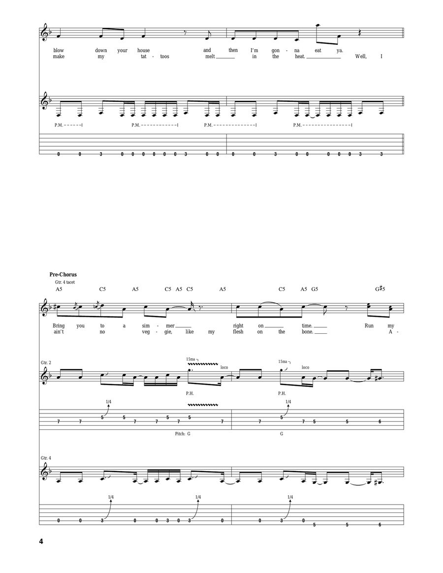 Feed My Frankenstein Feed My Frankenstein Acoustic Guitar scores gallery preview page 4