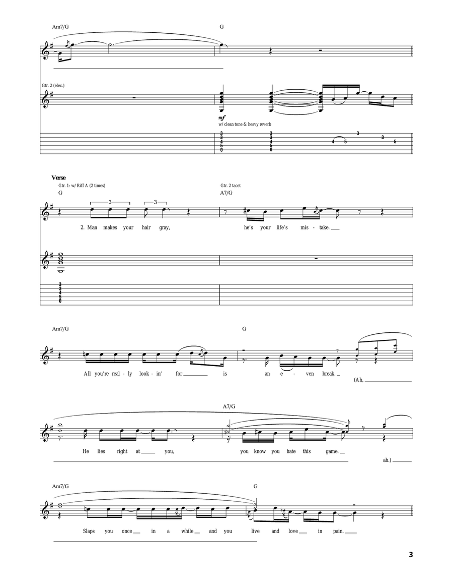 Only Women Bleed Only Women Bleed Acoustic Guitar scores gallery preview page 3