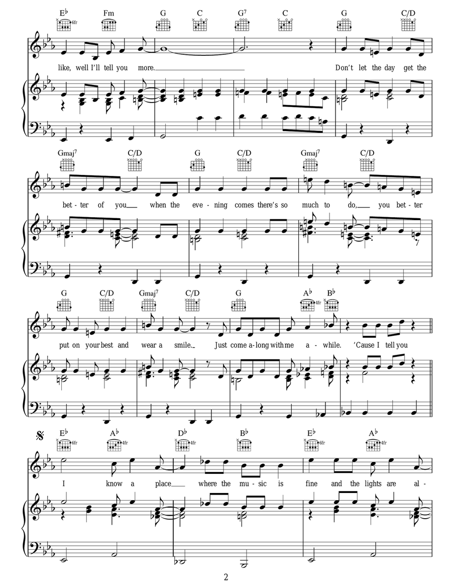 I Know A Place Acoustic Guitar scores gallery preview page 2