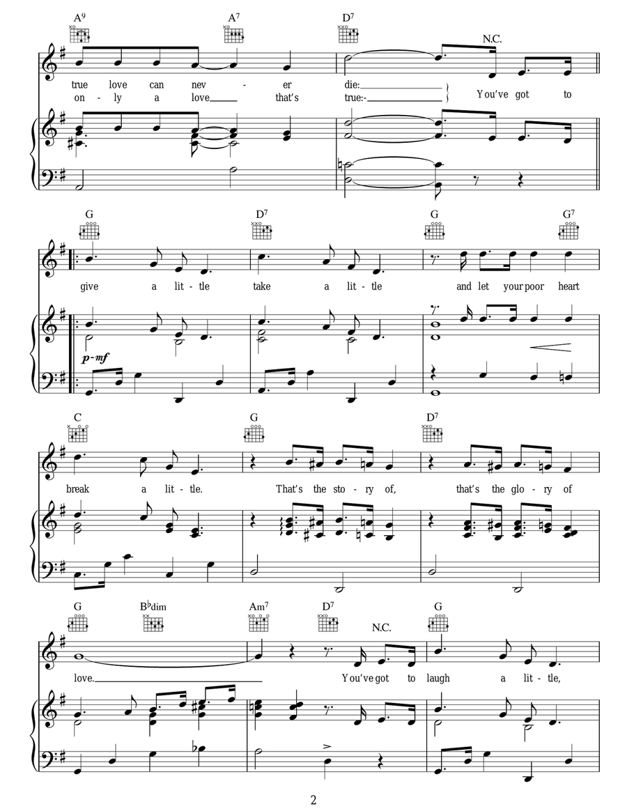 The Glory Of Love The Glory Of Love Guitar scores gallery preview page 2