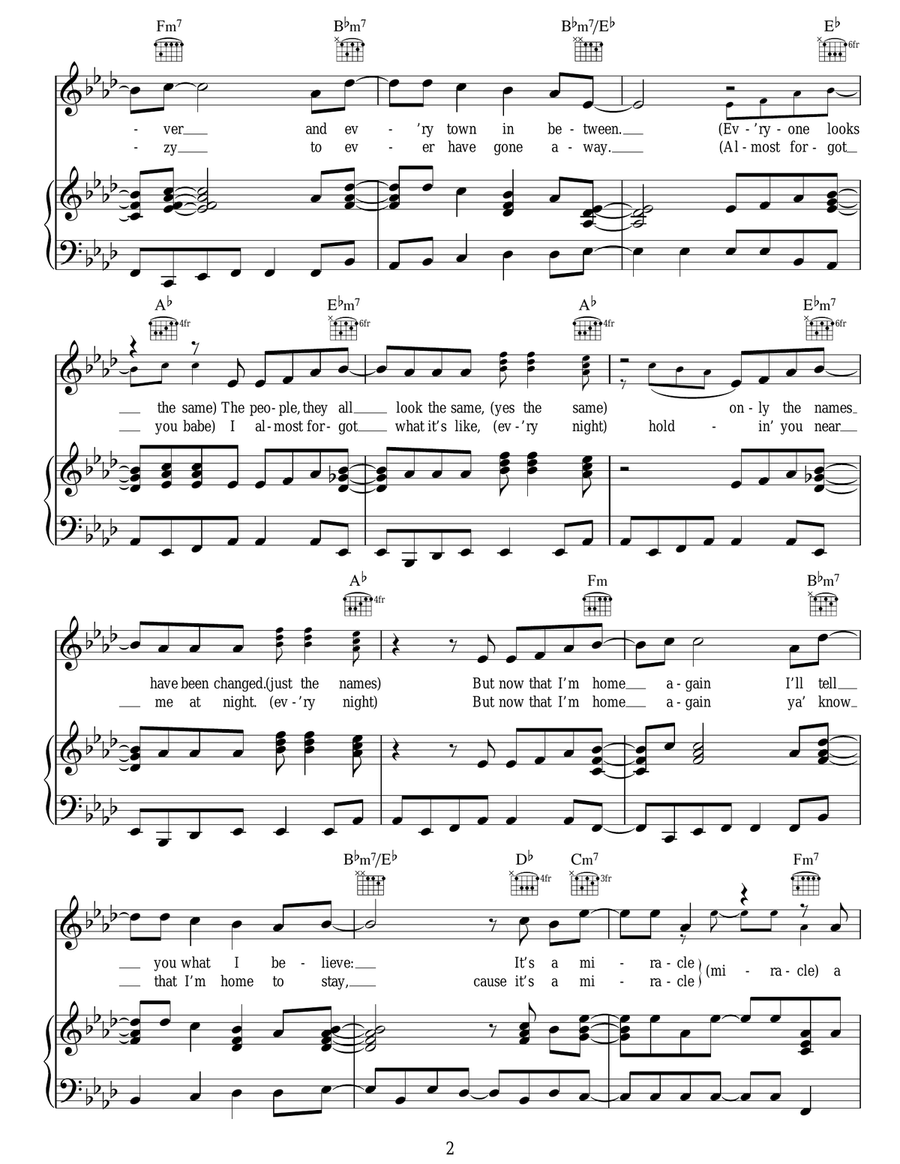 It's A Miracle It's A Miracle Guitar scores gallery preview page 2