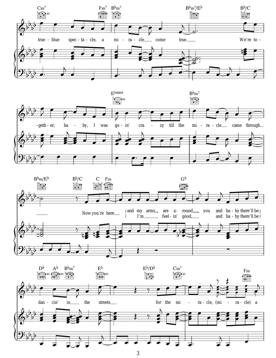 It's A Miracle It's A Miracle Guitar scores gallery preview page 3