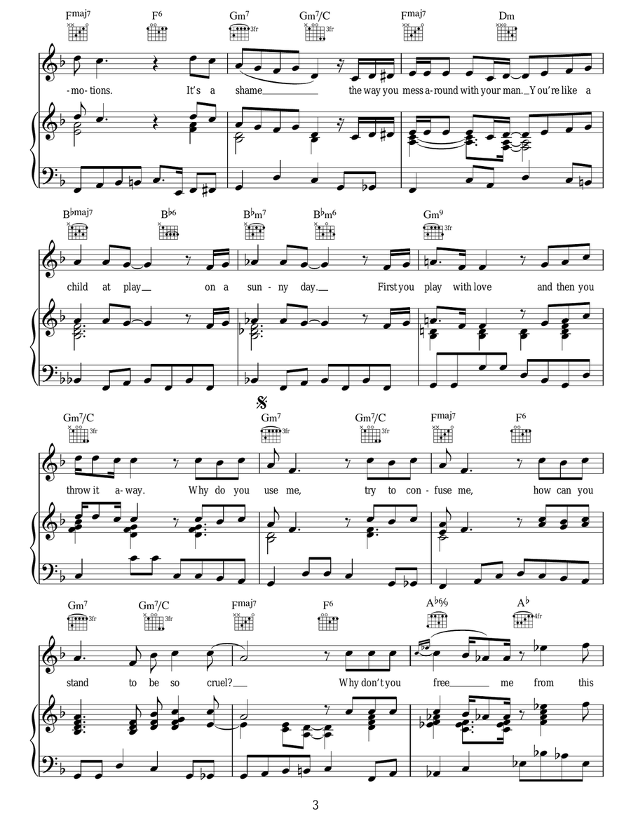 It's A Shame Acoustic Guitar scores gallery preview page 3
