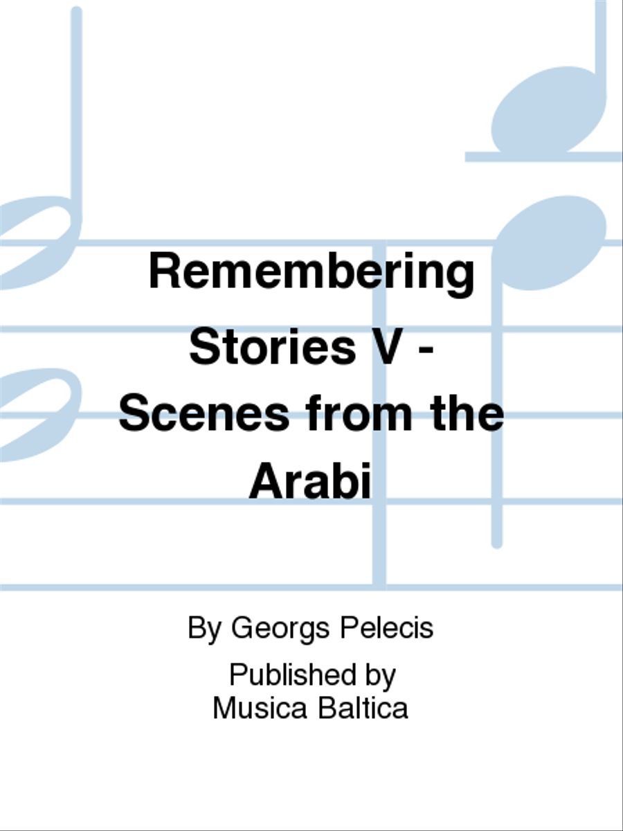 Remembering Stories V - Scenes from the Arabi Piano Duet scores gallery preview page 1