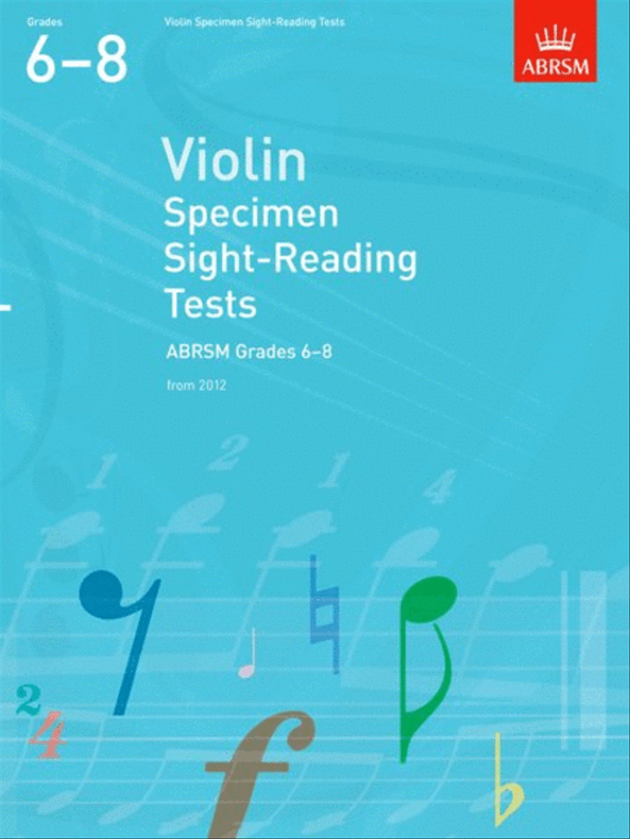 Violin Specimen Sight-Reading Tests, ABRSM Grades 6-8 Violin Solo scores gallery preview page 1