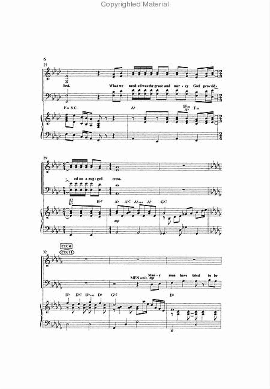 What We Needed (Anthem) 4-Part scores gallery preview page 3