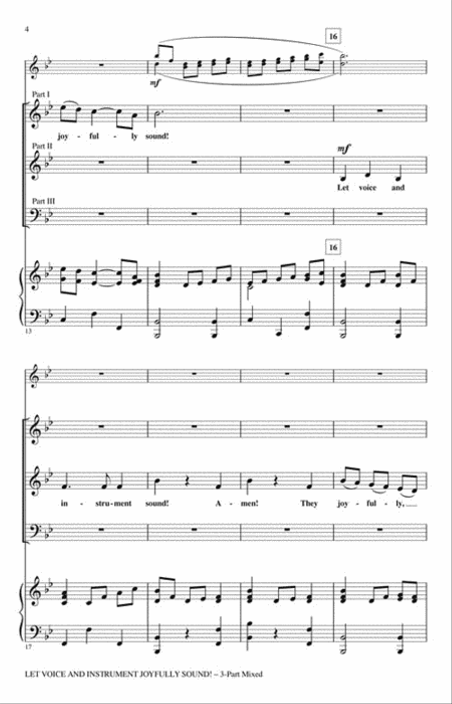 Let Voice and Instrument Joyfully Sound! Choir scores gallery preview page 3