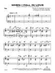 When I Fall in Love: Piano Accompaniment