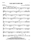 You Don't Own Me: 1st B-flat Trumpet