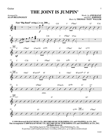 The Joint Is Jumpin' (from the musical Ain't Misbehavin'): Guitar