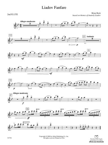 Liadov Fanfare: 2nd Flute