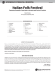 Italian Folk Festival: Score
