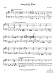Song of the Wind: Piano Accompaniment
