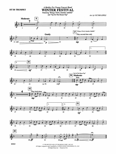 Winter Festival: 1st B-flat Trumpet