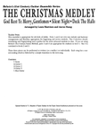 21st Century Guitar Ensemble Series: Christmas Medley: Score
